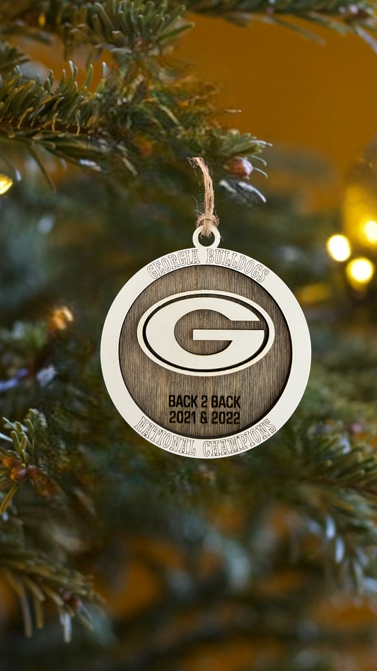 UGA National Championship Ornament